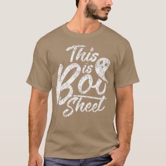 Camiseta Este É O Boo Sheet Ghost Scary Ghosts Halloween931