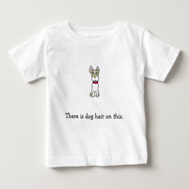 Camiseta Este é o cabelo de cachorro neste - Boston Terrier (Frente)