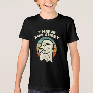 Camiseta Este é o Fantasma Boo Sheet Retro Fantasia de Hall