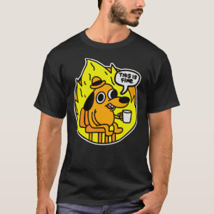 Camiseta Este é o Fine Doggo Este é o Fine Dog Isto é bom