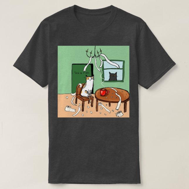 Camiseta Este é o Fine Gatinho (Frente do Design)