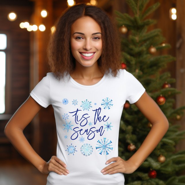 Camiseta Este é o floco de neve azul da estação (Criador carregado)