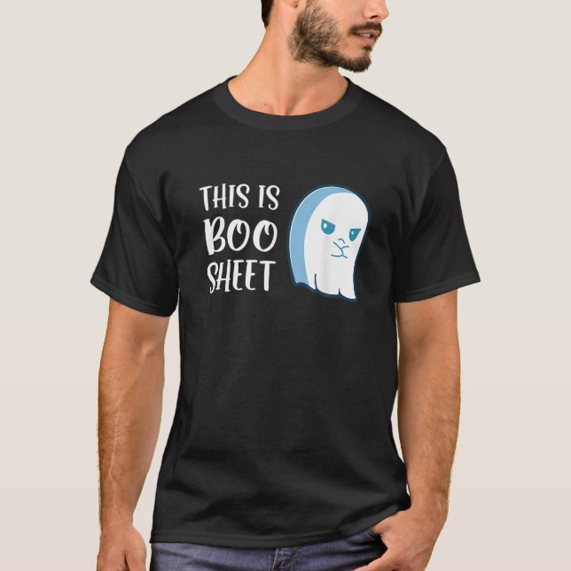 Camiseta Este É O Folheto Engraçado Ghost Halloween Ditos (Frente)