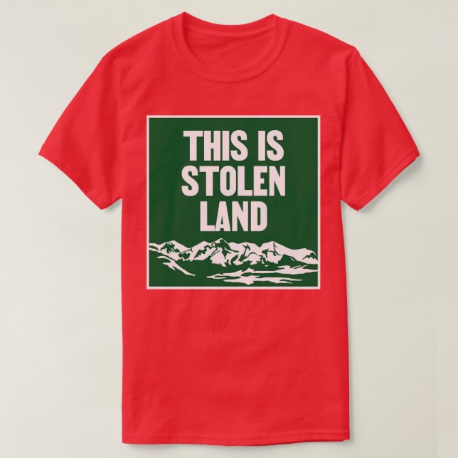 Camiseta Este É O Indígenas De Terra Roubada (Frente do Design)