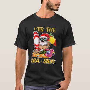 Camiseta Este É O Mar Sun Santa Claus Xmax Em Julho Va