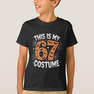 Camiseta Este É o Meu 67 Fantasia Preguiçoso Brainrot Meme 