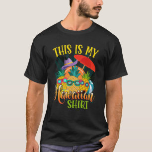 Camiseta Este É O Meu Abacaxi De Praia Havaiana, Verão Luau