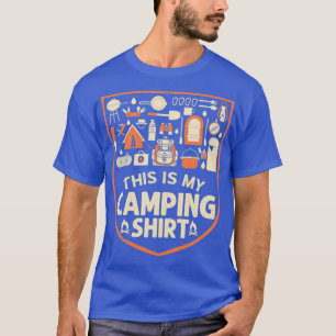 Camiseta Este É O Meu Acampamento De Verão Lá Fora