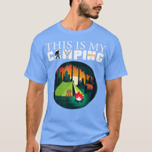 Camiseta Este É O Meu Acampamento RV Van Camping Dizendo Fe
