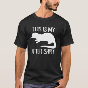 Camiseta Este É O Meu Animal Otter Pun
