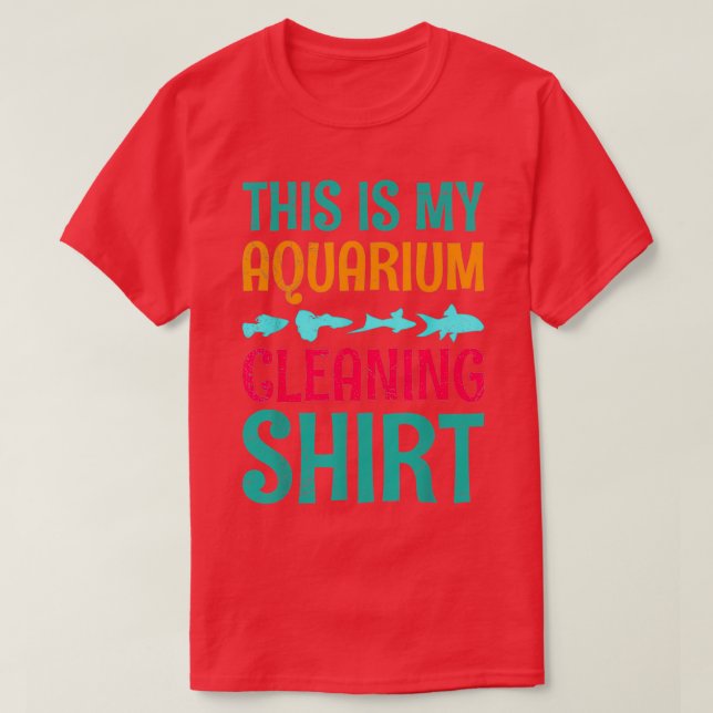 Camiseta Este É O Meu Aquário A Limpar 23 (Frente do Design)