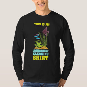 Camiseta Este É O Meu Aquário Limpando Aquário Aquarista Fs