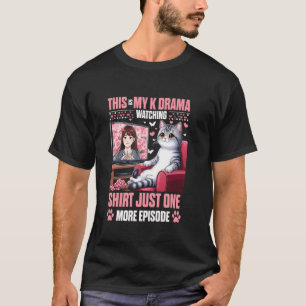 Camiseta Este É o Meu Assistir Mais Um Episódio de K-Drama