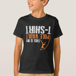 Camiseta Este é o meu atleta de atletismo de vara desporti