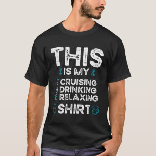 Camiseta Este É O Meu Bebendo De Cruzamento Relaxando Para