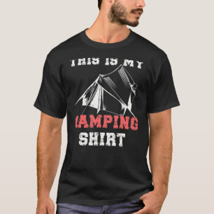 Camiseta Este É O Meu Bicicleta De Acampamento.