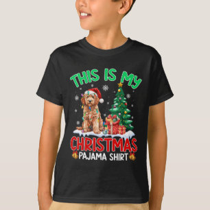 Camiseta Este É O Meu Cachorro De Goldendoododle De Natal