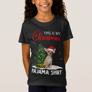 Camiseta Este É O Meu Cachorro De Natal Do Pajama Chihuahua