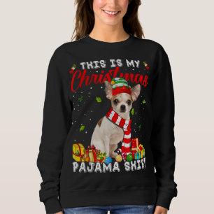 Camiseta Este É O Meu Cachorro De Natal Pajama Xmas Lig