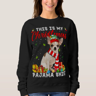 Camiseta Este É O Meu Cachorro De Natal Pajama Xmas Lig