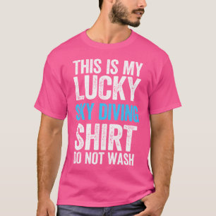 Camiseta Este É O Meu Céu Sortudo, Mergulho Não Lave