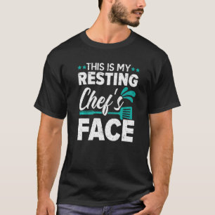 Camiseta Este é o meu chefe de Cozinhar do rosto Cu