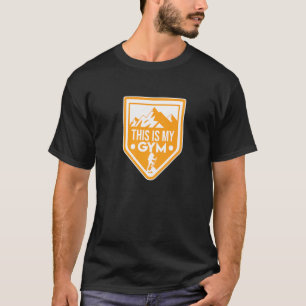 Camiseta Este É O Meu Clima De Escala De Montanha De Gym