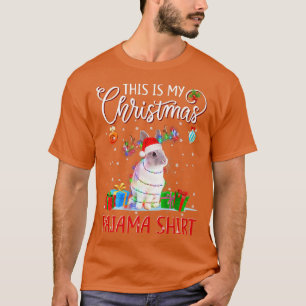Camiseta Este é o meu coelho de Natal do Pajama