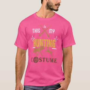 Camiseta Este é o meu Costume de Caça para Homens Caçadores