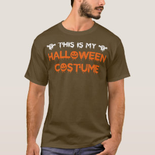 Camiseta Este É O Meu Costume De Halloween Homens Mulheres