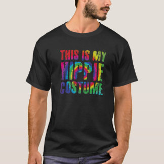 Camiseta Este É O Meu Costume De Hippie Halloween Fácil E P