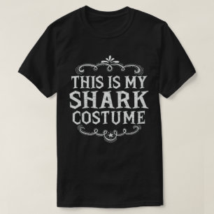 Camiseta Este É O Meu Costume De Tubarão Engraçado Hallowee