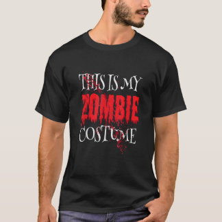 Camiseta Este É O Meu Costume Zombie