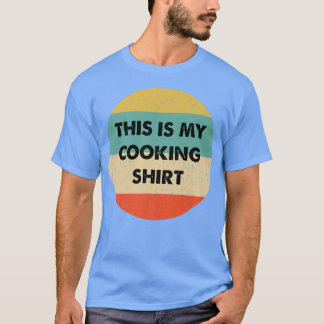 Camiseta Este É O Meu Cozinhar