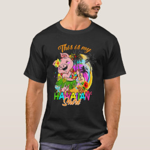 Camiseta Este É O Meu Cute Engraçado Havaiano, Frio De Porc