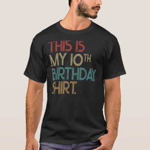Camiseta Este é o meu décimo aniversário