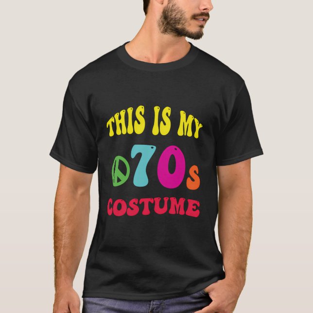 Camiseta Este É O Meu Design De Gráfico Engraçado De 70 De  (Frente)