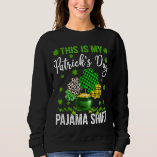 Camiseta Este É O Meu Dia de São Patrício Pajama Leopard Xa