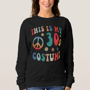 Camiseta Este é o meu disfarce de 30 anos Groovy Hippie Paz