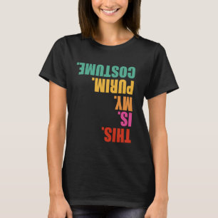 Camiseta Este é o meu disfarce de Purim engraçado