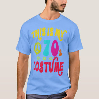 Camiseta Este é o meu disfarce dos anos 70 engraçado