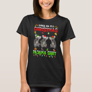 Camiseta Este É O Meu Esquadrão De Natal Do Pajama Xmas Koa