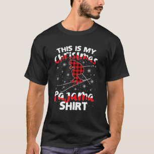 Camiseta Este É O Meu Esqui De Natal, Xadrez Pajama, Divers