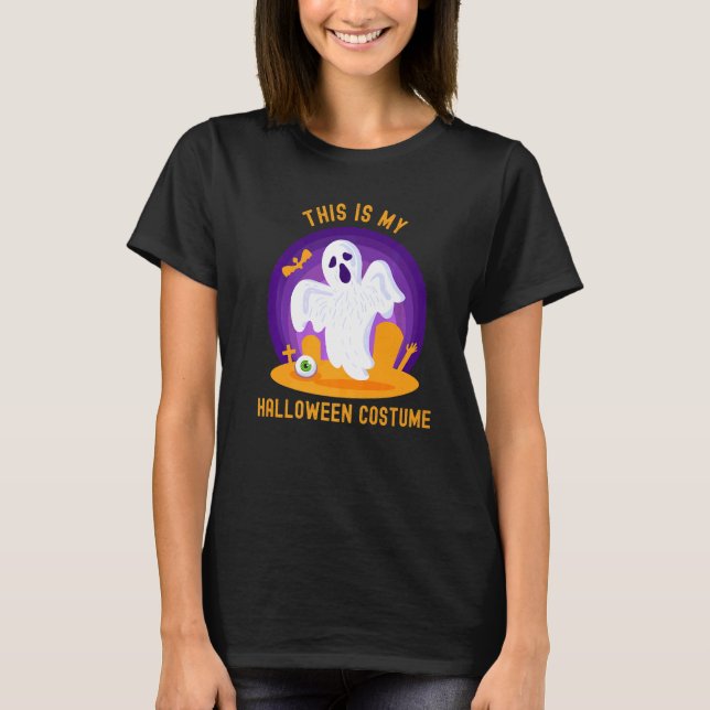 Camiseta Este É O Meu Fantasma De Halloween Cute Ghost Ceme (Frente)