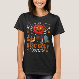 Camiseta Este é o meu fantasmagórico traje de golfe de disc