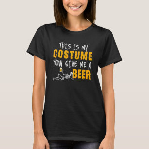 Camiseta Este É O Meu Fato Agora Me Dê Um Esqueleto De Cerv