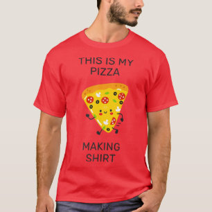 Camiseta Este É O Meu Fazer De Pizza Shirt Pizza Maker Prem