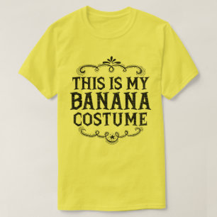 Camiseta Este é o meu Figurino de Banana Engraçado Hallowee