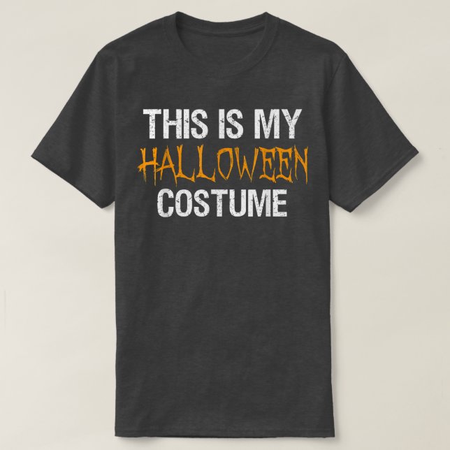 Camiseta Este É O Meu Figurino De Halloween. (Frente do Design)