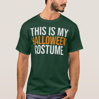 Camiseta Este é o meu Figurino de Halloween Engraçado